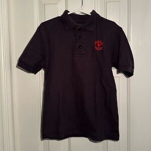 Navy Primrose Uniform Short Sleeve Polo Shirt. YS. Unisex. Great used condition.
